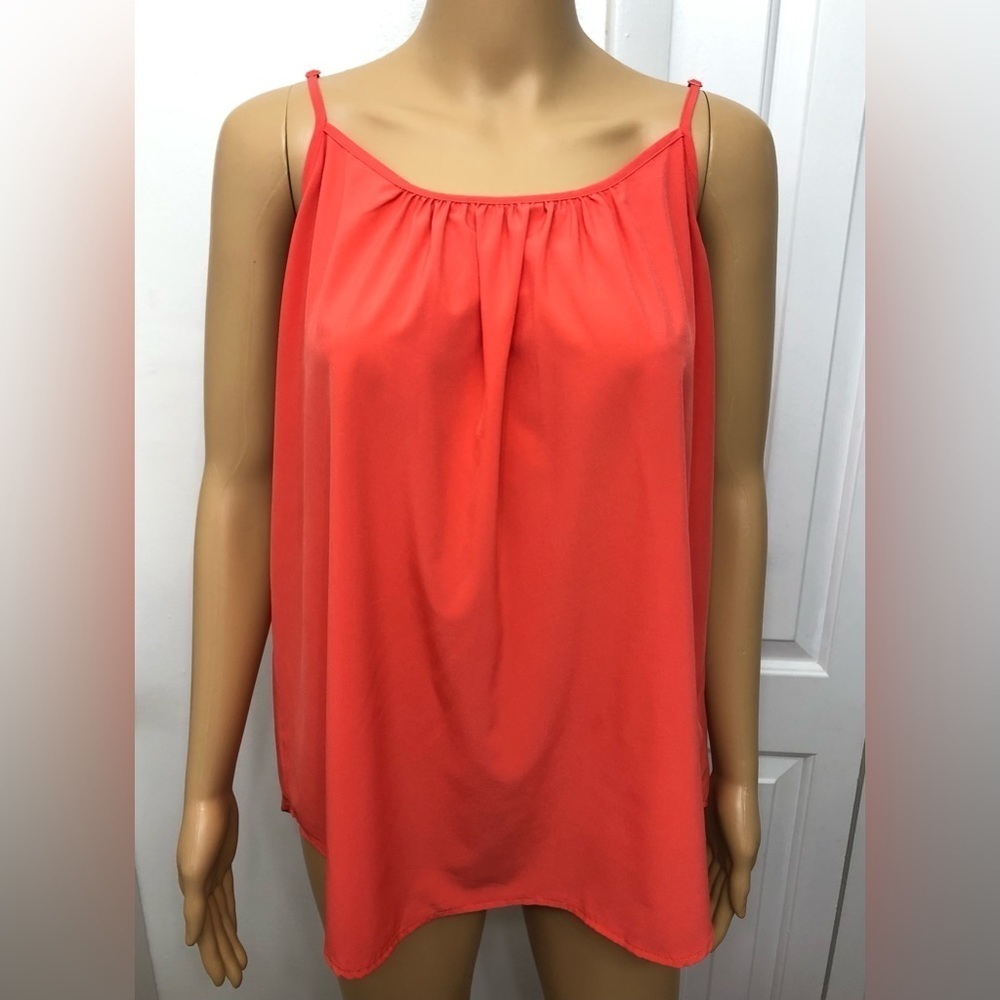 Time and Tru Orange Cami top Blouse Size XL 16 - 18